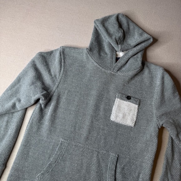 UNIONBAY Tops - Unionbay Gray Waffle Knit Surf Hoodie Womens XL 16/18 Textured Pocket Sweatshirt